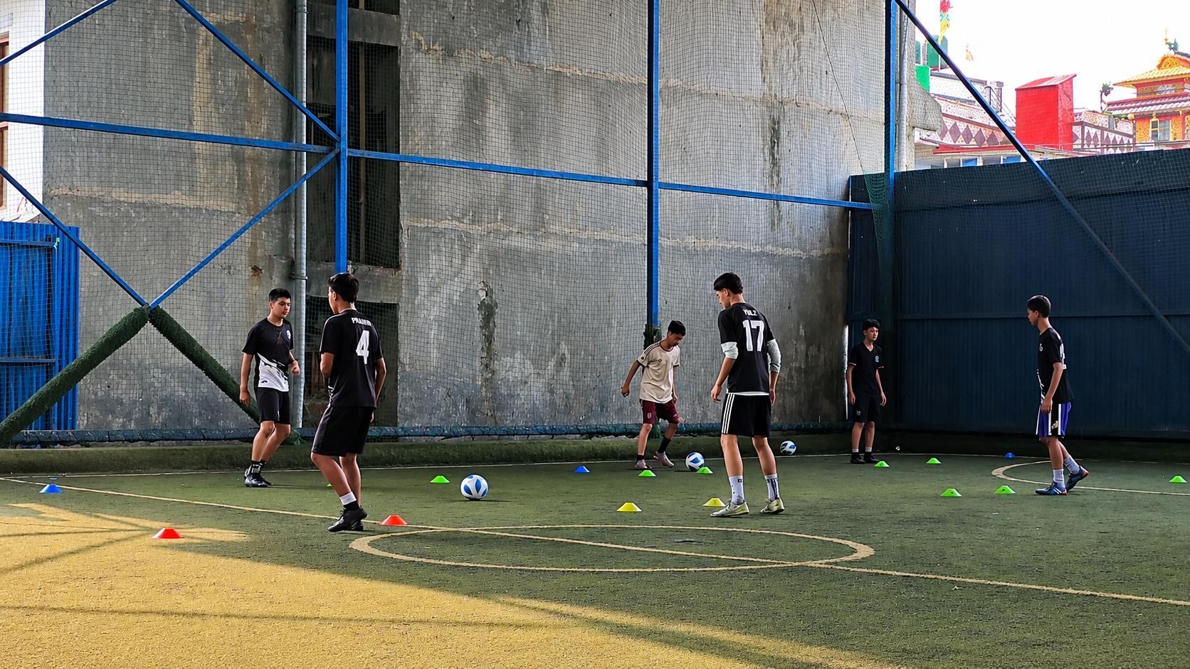 Himalaya Grassroots futsal training